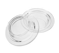 SHINEOFI 2 Pezzi Vassoio per Olio Essenziale in Vetro Rotondo, Rivestimento Sostituibile per Bruciatore di Cera, Design Minimalista e Chic, Facile da Sostituire, Adatto per Aromaterapia