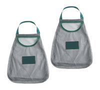 SHINEOFI 2 Sacchetti a Rete Appendibili per Frutta e Verdura, Borsa a Rete per Aglio e Cipolle, Riutilizzabili per Cucina e Dispensa, Salvaspazio e Traspiranti