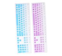 SHINEOFI 2 Set Cover Tastiera in Silicone Protezione Tastiera Sottile Compatibile Con Dell Kbp Colori Blu E Sfumati Facile E Resistente Polvere 2 Pezzi*2