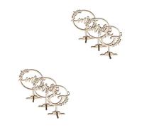 SHINEOFI 2 Set Decorazione di Nozze d'Epoca Decorazioni Nastri nappato casa Regali Matrimonio Decorazione Matrimonio Ornamento Nuziale centrotavola per Festa di Matrimonio di Legno Beige