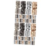 SHINEOFI 2 Set Filo Stringendo Sospeso Tendone estremità del Cavo dei Gioielli Telo Accessori con Coulisse Chiusure con Coulisse Tendicinghia Tenditori di Cavi Fermacavo Metallo 16 Pezzi*2