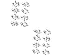 SHINEOFI 2 Set Ganci Per Appendere Ganci Per Numeri Di Specchi Ganci Rimovibili Con Piastra Ad Incastro Ganci Per Mensole Ganci Per Cornici Ganci A Buco Della 16 pezzi * 2