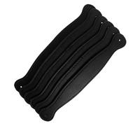 SHINEOFI 2 Set Maniglia del Portafoglio Duffle Dentro Borsa Marsupio Bagaglio A Mano Catena Mini Borse La Borsa Riutilizzabile Vuoto Fine Fori Maniglie Black Pelle 6 Pezzi*2