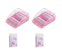 SHINEOFI 2 Set Mini Pulitore per Desktop Rullo Raccogli Sfridi in Plastica Leggero per Ufficio e Casa, Set Portatile per Pulizia Efficiente di Briciole ed Eraser Crumbs