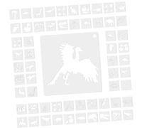 SHINEOFI 2 Set Modello di Disegno Animale Piatto Impronta Stilo Wall Decoration Stencil Decorativi Stencil di Stampa Delicato Stencil per Insegne Domestiche L'animale Domestico 60 Pezzi * 2