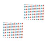 SHINEOFI 2 Set Occhiali Anaglifi Cartone Confezione Leggeri E Resistenti Per Film E Facili Trasportare E Per 50 Pezzi*2