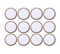SHINEOFI 2 Set Pad Di Piedi Silenziosi Mobilia Protettore Circolare Slider Impugnature Nonkid Scivoli Per Mobili Cursori Per Sedie Per Moquette Guarnizione Tonda Plastica Beige 12 Pezzi*2