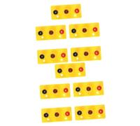 SHINEOFI 2 Set Piccolo Portalampada Mini Multiplo Presa Sperimentare Fisica Base Della Lampada in Plastica Piccola Base Della Lampada Attacco A Vite Portalampada Colore Casuale 5 Pezzi * 2