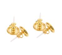 SHINEOFI 2 Set Portacandele in Miniatura Mini Portacandele Candelabro in Miniatura Giocattoli Candeliere Portacandele Mini Casa Cose in Miniatura Lega 2 Pezzi*2
