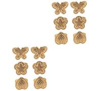 SHINEOFI 2 Set Protezioni per La Casa Scudo Magliaio Macchina da Cucire Portatile Orlatore Porta Ago per Tessuto Bottoni Mini Kit per Uncinetto Bloccanti Elementi di Fissaggio 6 Pezzi*2