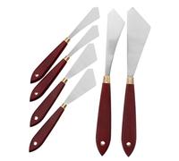 SHINEOFI 2 Set Raschietto Per Pittura Ad Olio Marcatore Pastello A Olio Pennarello Pastelli Penna Bianca Bastoncini Di Vernice Pittura A Olio Spatola Raschietto Da Disegno Metallo 6 Pezzi*2