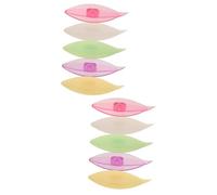 SHINEOFI 2 Set Strumenti per Maglieria A Navetta Tessitura Attrezzo Antipasto Chiacchierino Strumenti per Lavorare A Maglia Navette Strumento per Cucire Fai da Te Plastica 5 Pezzi*2