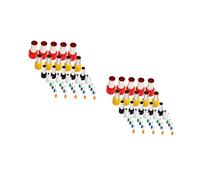 SHINEOFI 2 Set Strumento per Argilla Ruota di Ceramica Mini Tagliabiscotti Panificazione Tagliatorte Taglierine Polimeriche Stampo per Frese in Argilla Acciaio Inossidabile 40 Pezzi * 2