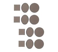 SHINEOFI 2 Set Tampone Fotosensibile per Sigillo Tampone di Inchiostro per Piccolo Tappetino Fotosensibile Cuscinetto per La Creazione di Sigilli Fai-da-Te Plastica Black 6 Pezzi*2