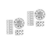 SHINEOFI 2 Set Vassoio di Vernice Make up Palette Snurrad Tavolozza Pittorica Rivestimenti per Vassoi di Vernice Pallet Vassoio di Miscelazione dei Colori A Guazzo Bancale Robusto 3 Pezzi*2