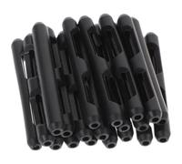 SHINEOFI 20 Paia Copri Terminali per Stanghette Occhiali in Silicone Nero Antiscivolo, Protezione Comoda per Attività All'aperto e Ciclismo