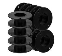 SHINEOFI 20 Pezzi Bobine in Plastica Nere per Filo e Accessori Cucito | Avvolgimento Rapido, Compatibili Fili Diversi, Uso Versatile, Formato Vuoto, Confezione Ordinata, Plastico Nero