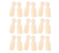 SHINEOFI 20 Pezzi Di Bambole Di Legno Per Bambole Artigianali In Legno Non Finite Figure