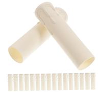 SHINEOFI 20 Pezzi Lacrime involucro manica copriprese per lampadari coperture lampadario a presa copertura del lampadario maniche a di candela lampadario plastica bianca