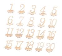 SHINEOFI 20 Pezzi Numeri da Tavolo Cuore in Legno Riutilizzabili per Matrimonio e Feste, Cartellini Segnaposto Numerici Eleganti per Ristoranti, Bar e Ricevimenti di Compleanno