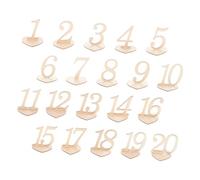 SHINEOFI 20 Pezzi Numeri Tavoli in Legno a Forma di Cuore, Segnaposto Riutilizzabili per Matrimoni e Banchetti, Cartelli Numeri Tavolo per Ristorante e Sala Ricevimenti