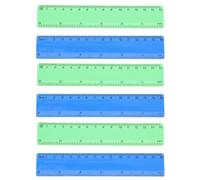 SHINEOFI 20 Pezzi Righello Scolastico in PVC 0-15cm, Disegno Preciso | Scala Facile da Leggere, Taglio Diritto per Carta e Quaderni, per Casa e Arte, Ufficio e Insegnanti Colore Casuale