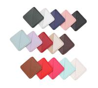 SHINEOFI 20 Pezzi Segnalibri Angolari Pelle PU Vintage Protettori di Pagine Quadrate Flessibili per Lettori Insegnanti e Studenti Accessori per Libri Resistenti e Decorativi