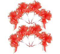 SHINEOFI 20 Pz Bouquet Tulle Ricevimento Avvolgere Tirare Fiocco Piccoli Fiocchi Fiocco Organza Nastro Fiocchi Avvolgenti Fiocco per Cesto Tirare Fiocchi Grandi Favore