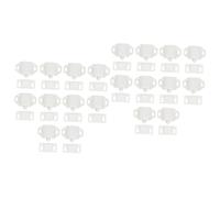 SHINEOFI 20 Set Tocca La Clip Della Porta Chiavistello Chiusura Magnetica Della Porta Custine Presa Palla Serratura Della Porta Chiusure a Sfera Per Porte Interne Fermaporta Plastica Bianca