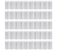 SHINEOFI 200 Capsule Termoretraibili per Bottiglie di Vino 30mm Linguetta Staccabile, Cappucci Termoretraibili in Plastica Argentata, Accessori per Enoteche, Pub e Cantine