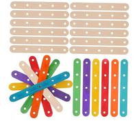 SHINEOFI 200 Pezzi Lollipop Sticks Colorati Stecchi Legno per Ghiaccioli Progetti Creativi e Lavoretti Fai da Te Leggeri e Facili da Maneggiare per Adulti