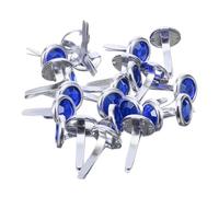 SHINEOFI 200pezzi Fermacampioni Rotondi in Metallo con Strass Borchie Decorative per Lavori Carta Chiodi Due Punte per Scrapbooking Creazione Biglietti e Fai da Te
