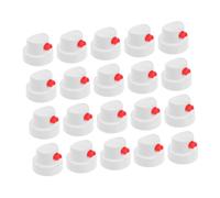 SHINEOFI 20pezzi Ugelli Spray in Plastica Pe Per Bomboletta Aerosol Beccucci Spruzzo Robusti Sostituzione Facile Per Vernice e Graffiti Consistenza Spessa e Duratura Bianco