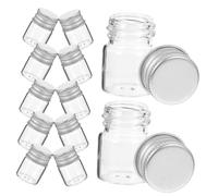 SHINEOFI 24 Pezzi Barattoli Vetro Trasparente con Tappo Alluminio Ermetico Vasetti Mini per Yogurt Cosmetici e Campioni Contenitori Sigillati per Viaggi e Conservazione Sicura