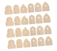 SHINEOFI 24 Pezzi Mini Porte Legno per Fata Non Verniciate Decorazioni da e Casa delle Accessori Diy per Progetti Creativi Finemente Lavorate e Facili da Installare