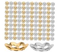 SHINEOFI 240 Pezzi Perline Distanziatrici in Acciaio Gabbie Vuote per Ciondoli e Stopper per Creazione Braccialetti e Collane Fai da Te Eleganti Componenti Artigianali Resistenti