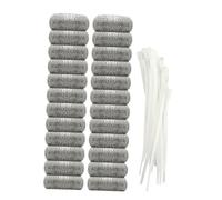 SHINEOFI 24pezzi Filtro Rete Per Lavatrice Con Fascette Fermacavi Per Catturare e Sporo Facile Da Piegare e Aprire Per Tessuti Resistenti Come Denim e Cotone