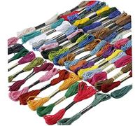SHINEOFI 25 Filo Per Ricamo in Cotone Colori Assortiti Per Lavori Ricamo Progetti Diy e Arte Del Filo e Amanti Del Cross Stitch