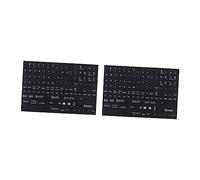 SHINEOFI 2fogli Adesivi Per Tastiera Del Computer Portatile Adesivi Per Tastiera Inglese Del Notebook Lettere Chiare Resistenti All Design Facile Applicazione e Rimozione Residui