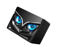 SHINEOFI 2pezzi Altoparlante Ricarica USB per Laptop e Desktop Effetto Sonoro Surround Potente Cassa Audio Utile e Portatile per Casa Ufficio e Scuola