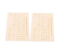 SHINEOFI 2pezzi Braille Rialzati Strumento Educativo Montessori Per Apprendere e Braille Per Studenti e Insegnanti