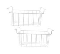 SHINEOFI 2pezzi Cestini Organizer Per Congelatore in Filo Metallico Contenitori Impilabili Per Alimenti Congelati Per Carne Frutta e Gelato Separazione e Conservazione Efficiente