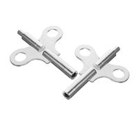 SHINEOFI 2pezzi Chiave per Orologio in Acciaio Chiavi per Caricare Orologio Kit Riparazione per Orologi Chiavi Carica per Orologi Ricambio Adatto per Vecchi Meccanici da Tavolo e