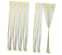 SHINEOFI 2pezzi Per Porta Frange Frange Decorazioni Per Feste Compleanni Tende Colorate Realizzata in Materiale Pet Squisita Lavorazione Di Buona Qualità