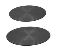 SHINEOFI 2pezzi Piastra Per in Alluminio Antiaderente Pz Diffusore Per Cottura e Lento Protezione Per Piano Cottura Elettrico