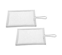 SHINEOFI 2pezzi Setaccio Maglia Fine in Metallo per Argilla Smaltata Filtro per Ceramica con Manico Utensili per Scultura e Modellatura di Argilla