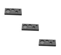 SHINEOFI 3 Pezzi Adesivo lingottiera in Grafite Argento Kit per Il Test della Muffa Nera pubblicazione Buco - Utensili - Metallo Fusione di lingottiera Stampo in Metallo Non Ferroso Black