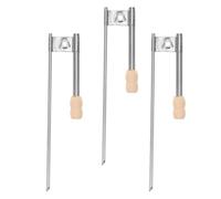SHINEOFI 3 Pezzi Atomizzatori a Bocca per Smaltatura Ceramica, Spruzzatore Manuale Portatile in Acciaio Inossidabile con Ugello in Legno, per Pittura su Argilla e Laboratori di Ceramica