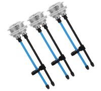 SHINEOFI 3 Pezzi Doppio Pulsante Lunga Filettata Cassetta Rotondo Asta Wc