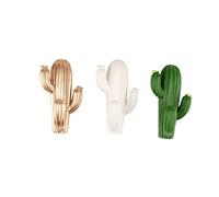 SHINEOFI 3 pezzi Ganci Adesivi Forma di Cactus Appendiabiti Autoadesivi senza Foratura per Chiavi Cappelli e Asciugamani Ganci Resistenti per Cucina e Bagno Supporto Colore Colore Casuale